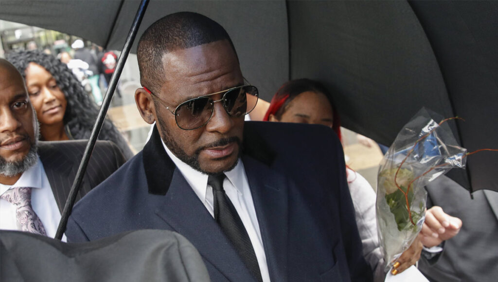 R Kelly heading into court